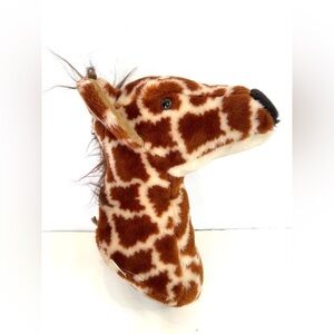 Dianne Shapiro Soft Sculpture Giraffe Head Wall Mounted Plush Humane Trophy 14"